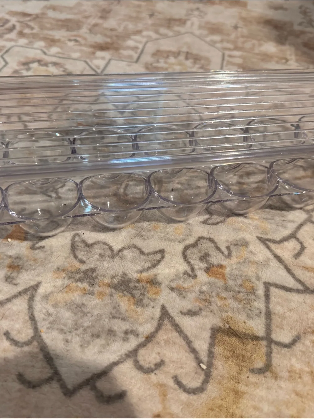 Clear Plastic Egg Storage Tray - Home Storage & Organization